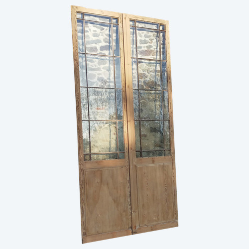 Antique Double Glazed Workshop Door Shop Deco