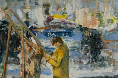 Öl auf Leinwand "Concarneau" von S. Blaszczyk - 1991