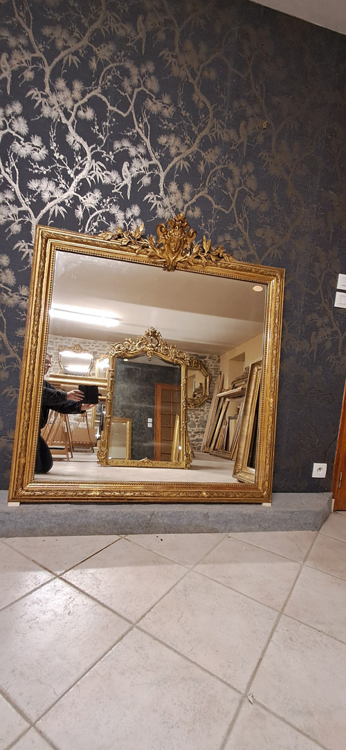 Miroir époque XIX  120 x 128