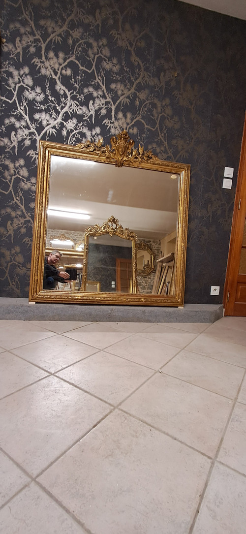 Miroir époque XIX  120 x 128