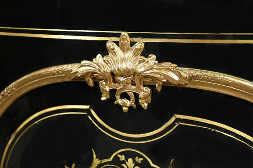 Armadio in legno di pero annerito del periodo Napoleone III - Metà del XIX secolo