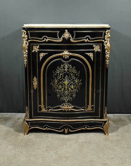Armadio in legno di pero annerito del periodo Napoleone III - Metà del XIX secolo