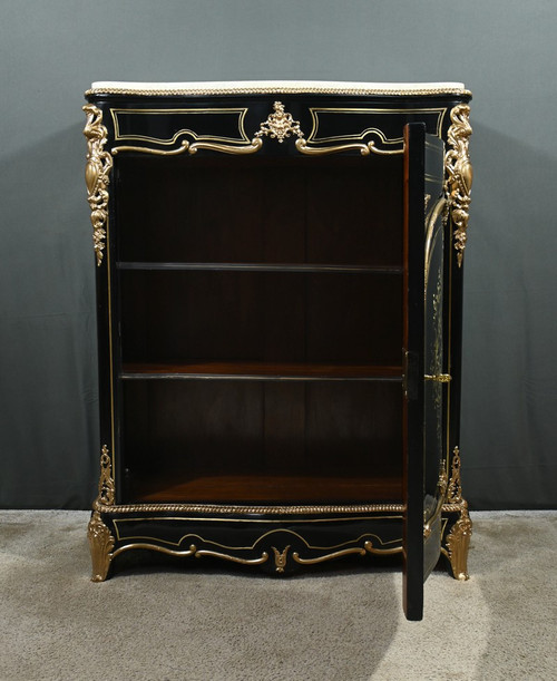 Armadio in legno di pero annerito del periodo Napoleone III - Metà del XIX secolo