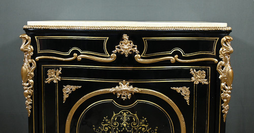 Armadio in legno di pero annerito del periodo Napoleone III - Metà del XIX secolo