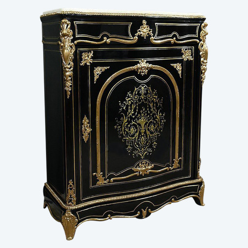 Armadio in legno di pero annerito del periodo Napoleone III - Metà del XIX secolo
