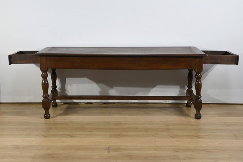 Table de Ferme en Chêne, goût Louis XIV – Milieu XIXe