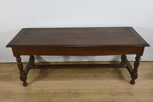 Table de Ferme en Chêne, goût Louis XIV – Milieu XIXe