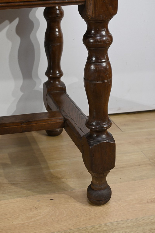 Table de Ferme en Chêne, goût Louis XIV – Milieu XIXe