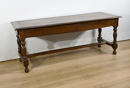 Table de Ferme en Chêne, goût Louis XIV – Milieu XIXe