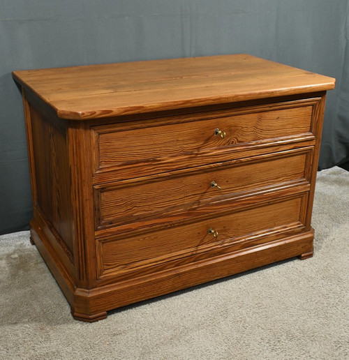 Small chest of drawers in Pitchpin - 1930