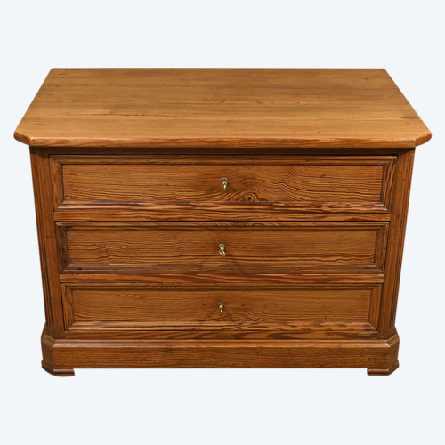 Small chest of drawers in Pitchpin - 1930