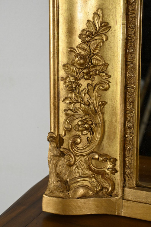 Important Miroir Doré à la Feuille, style Louis XIV – Milieu XIXe