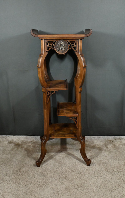 Large Asian Sellette in the Viardot style - Late 19th century