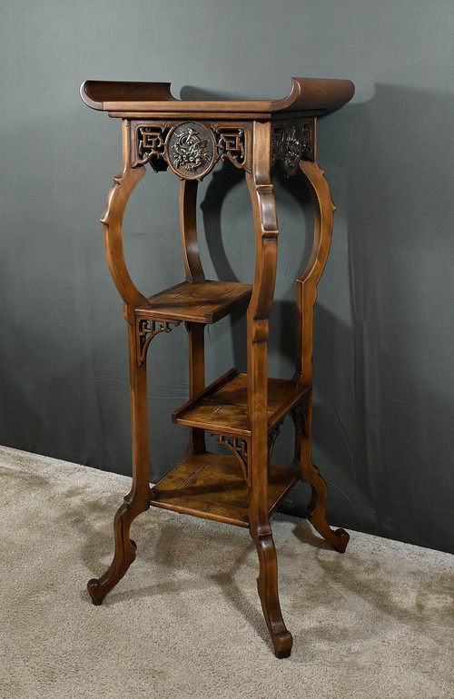 Large Asian Sellette in the Viardot style - Late 19th century