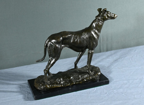 Bronze "Der Windhund", signiert E.Frémiet - Ende 19.