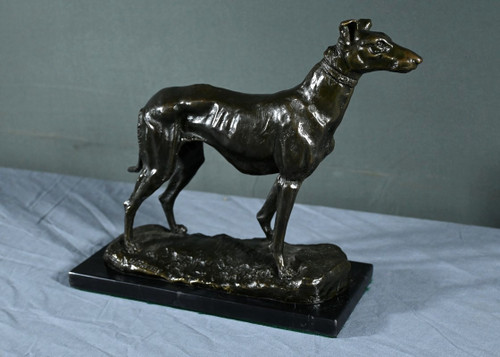 Bronze "Der Windhund", signiert E.Frémiet - Ende 19.