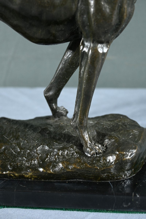 Bronze "Der Windhund", signiert E.Frémiet - Ende 19.