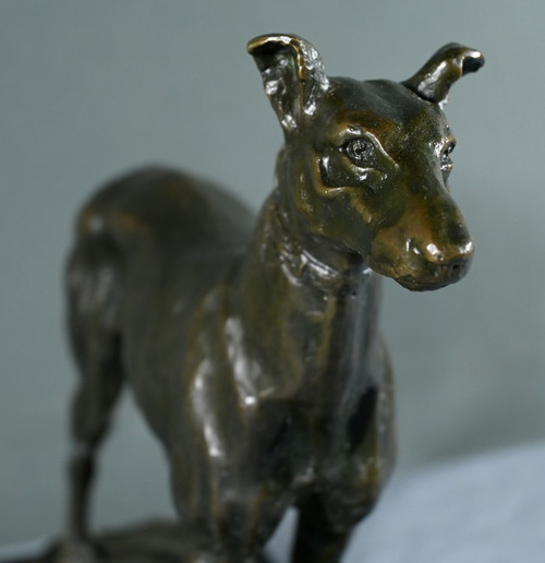 Bronze "Der Windhund", signiert E.Frémiet - Ende 19.