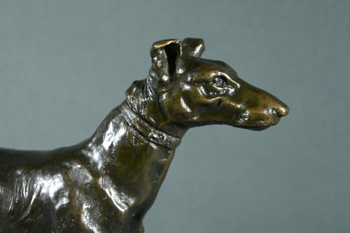 Bronze "Der Windhund", signiert E.Frémiet - Ende 19.