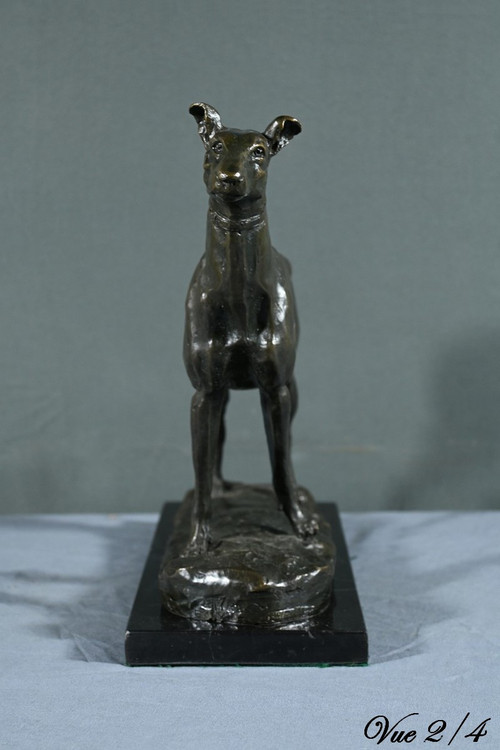Bronze "Der Windhund", signiert E.Frémiet - Ende 19.