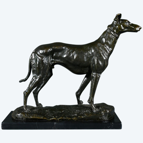 Bronze "Der Windhund", signiert E.Frémiet - Ende 19.