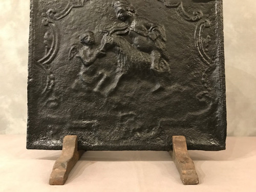 Beautiful cast iron fireback from the 18th century