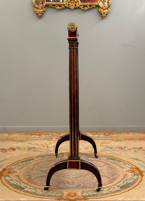 Kaminschirm aus Mahagoni Louis XVI, um 1780