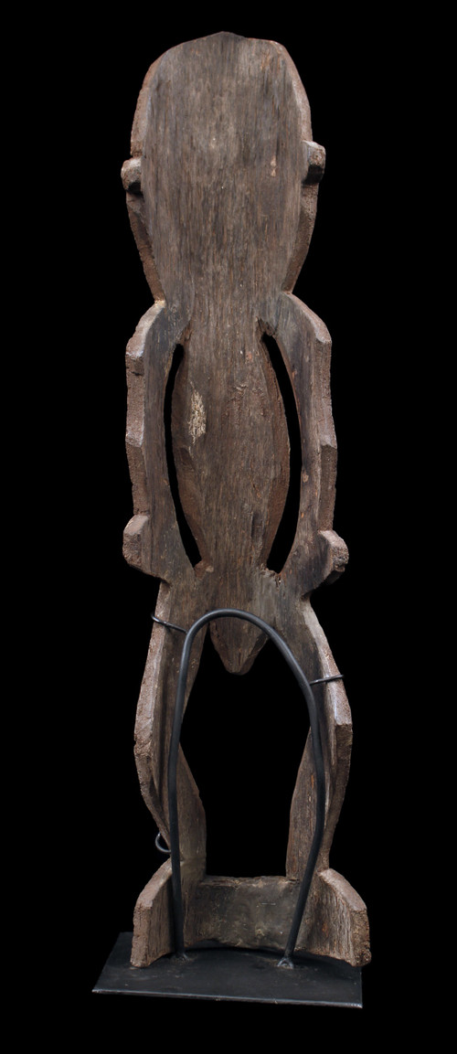 Charme à cochon, écorce gravée, art tribal , art océanien, art premier, Océanie, sculpture