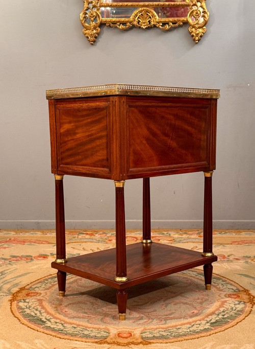Pierre Garnier, Salontisch aus Mahagoni, gestempelt, Louis XVI, um 1780