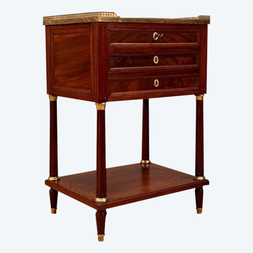 Pierre Garnier, Salontisch aus Mahagoni, gestempelt, Louis XVI, um 1780