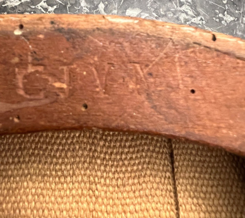 Paul François Jean, Suite De Cinq Chaises En Bois Laque Estampillée d'Epoque Louis XVI 