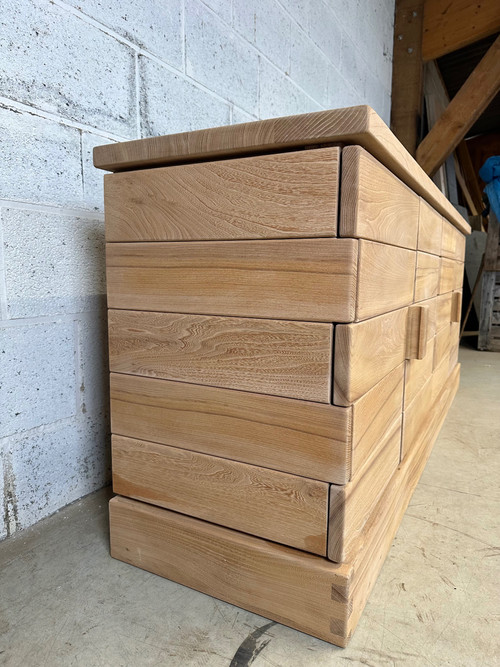 Minimalist sideboard bleached 1980s
