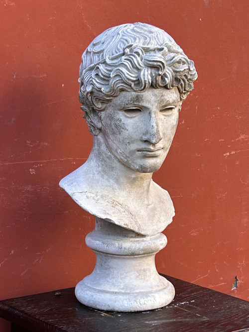 Büste des Athleten von Benevent Gipsabguss aus dem Louvre Ende des 19. Jahrhunderts - Antike