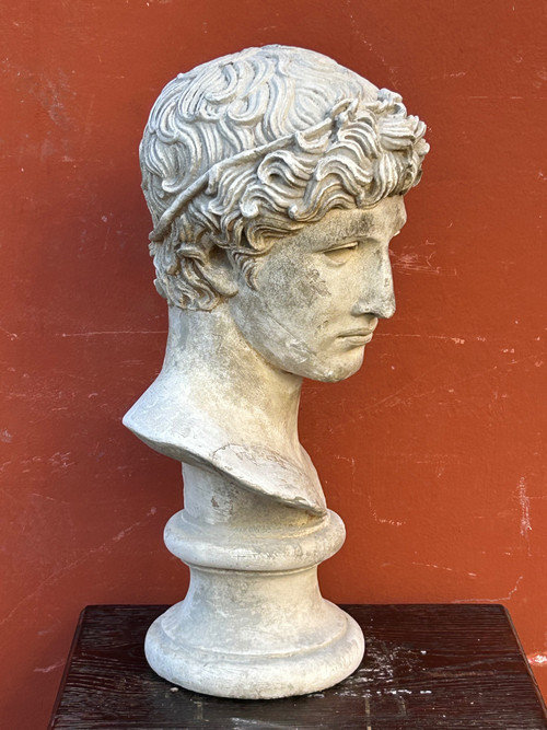 Büste des Athleten von Benevent Gipsabguss aus dem Louvre Ende des 19. Jahrhunderts - Antike
