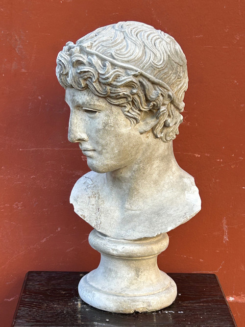 Büste des Athleten von Benevent Gipsabguss aus dem Louvre Ende des 19. Jahrhunderts - Antike