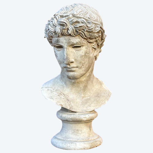 Büste des Athleten von Benevent Gipsabguss aus dem Louvre Ende des 19. Jahrhunderts - Antike
