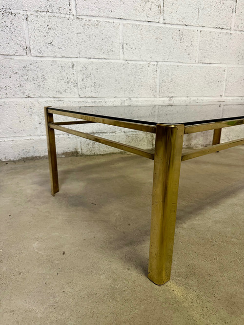 Couchtisch 60er Jahre aus Bronze Jacques QUINET
