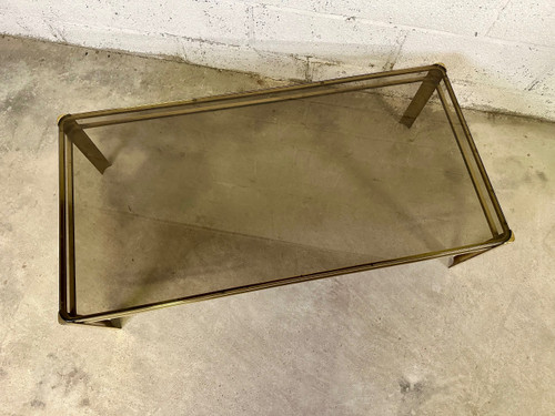 Couchtisch 60er Jahre aus Bronze Jacques QUINET