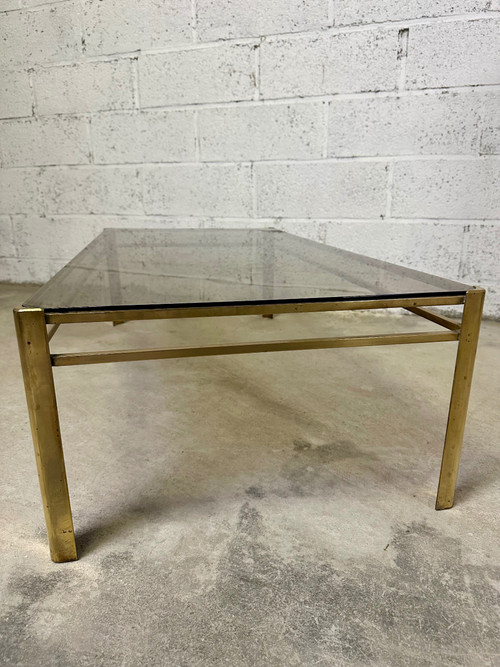 Couchtisch 60er Jahre aus Bronze Jacques QUINET