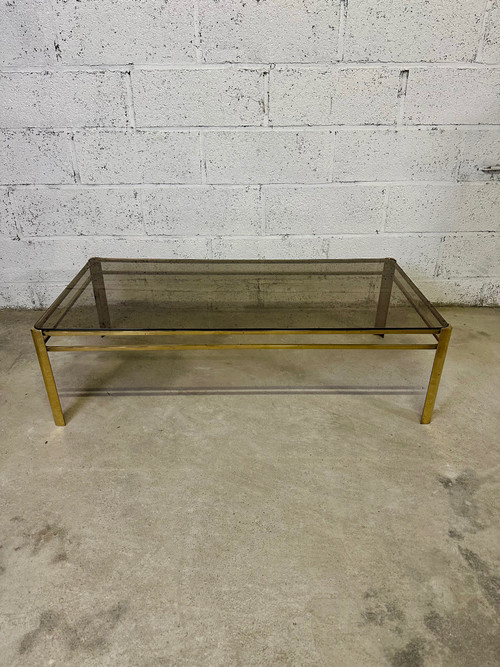 Couchtisch 60er Jahre aus Bronze Jacques QUINET