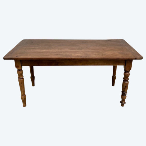 Kleiner Bauerntisch / Schreibtisch aus massivem Kirschbaumholz