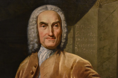 Thomas Hudson (Devon 1701 - London 1799), Porträt eines Notabels in seinem Arbeitszimmer