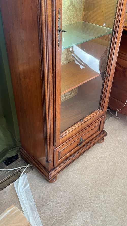Two Transition Style Display Cases, 20th Century