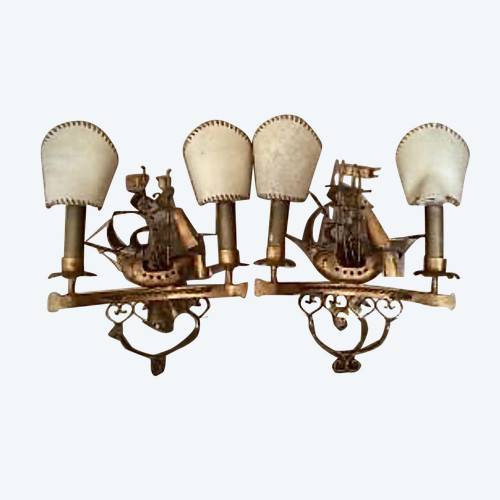 Pair of sconces 1950