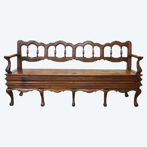 18th Century Walnut Bench