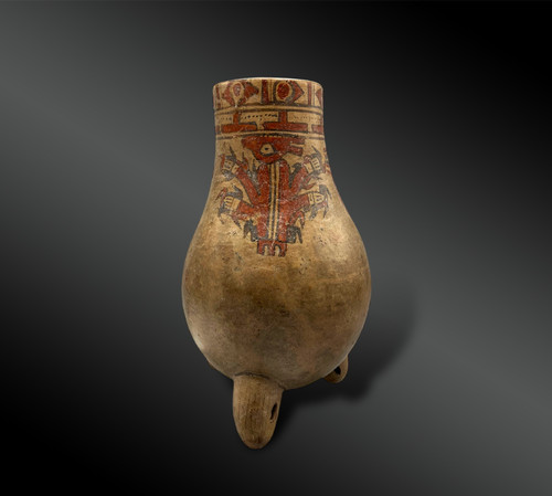 VASE mit JAGUAR - Guanacaste-Kultur, Nicoya-Region, Costa Rica - 1.000 - 1.500 n. Chr.