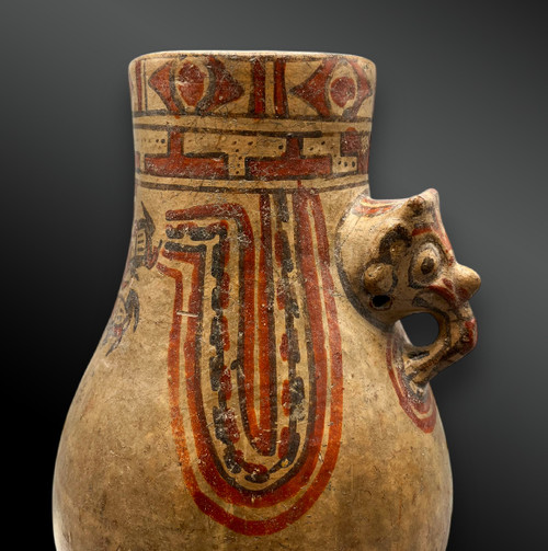 VASE mit JAGUAR - Guanacaste-Kultur, Nicoya-Region, Costa Rica - 1.000 - 1.500 n. Chr.