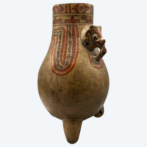VASE mit JAGUAR - Guanacaste-Kultur, Nicoya-Region, Costa Rica - 1.000 - 1.500 n. Chr.