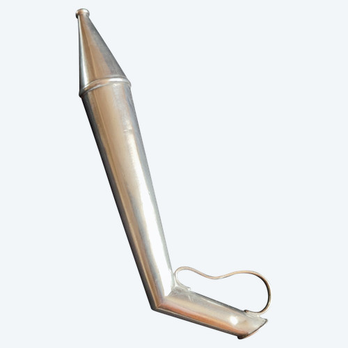 Bordeaux wine pipette, solid silver, XIXth century