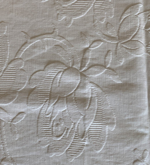 Coperta matrimoniale in cotone con monogramma MJS